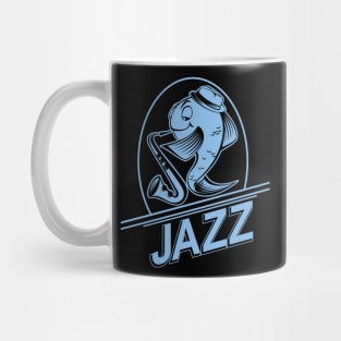 Fish Playing Snazzy Jazz Saxophone Music Mug